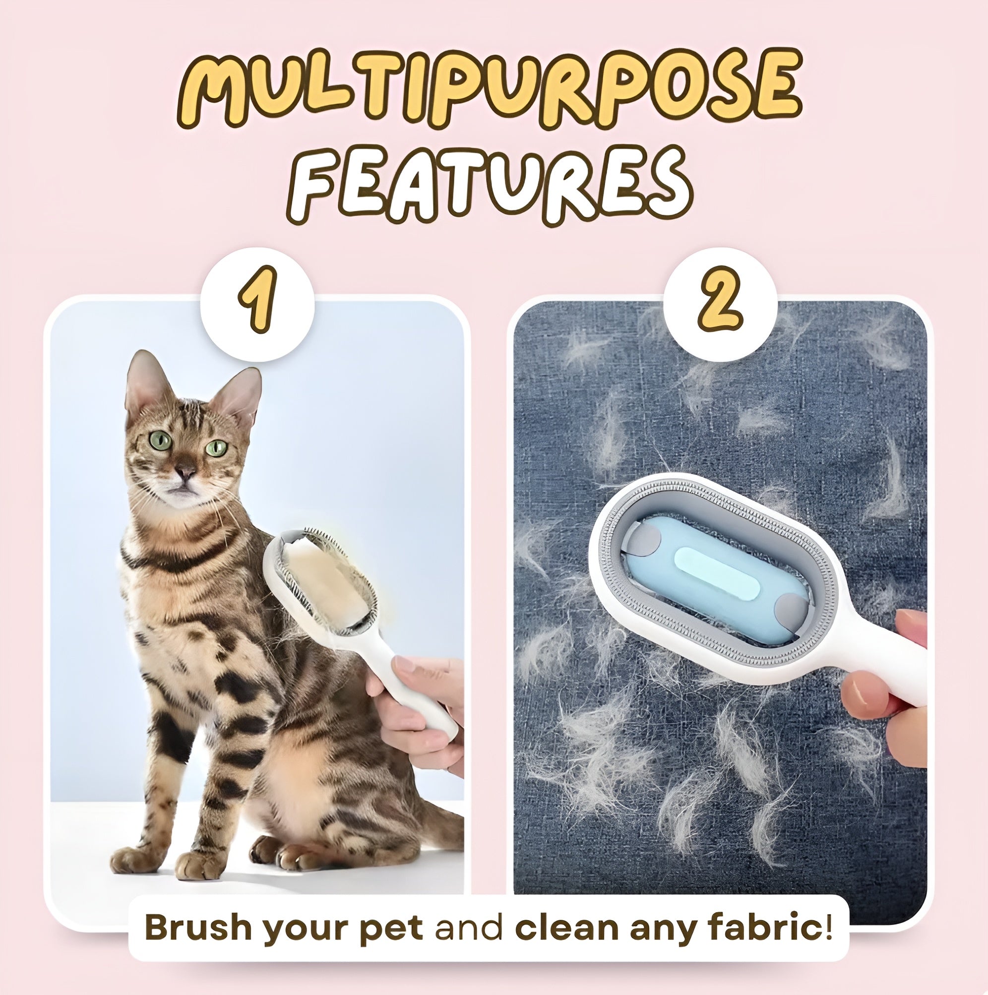 Zenlo™️ 2 in 1 Pet Hair Cleaner & Massager