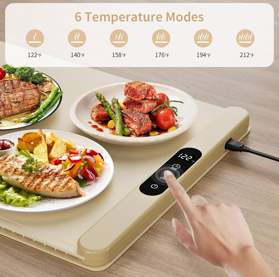 Zenlo™️ Fast Heating Silicone Food Warming Tray Mat