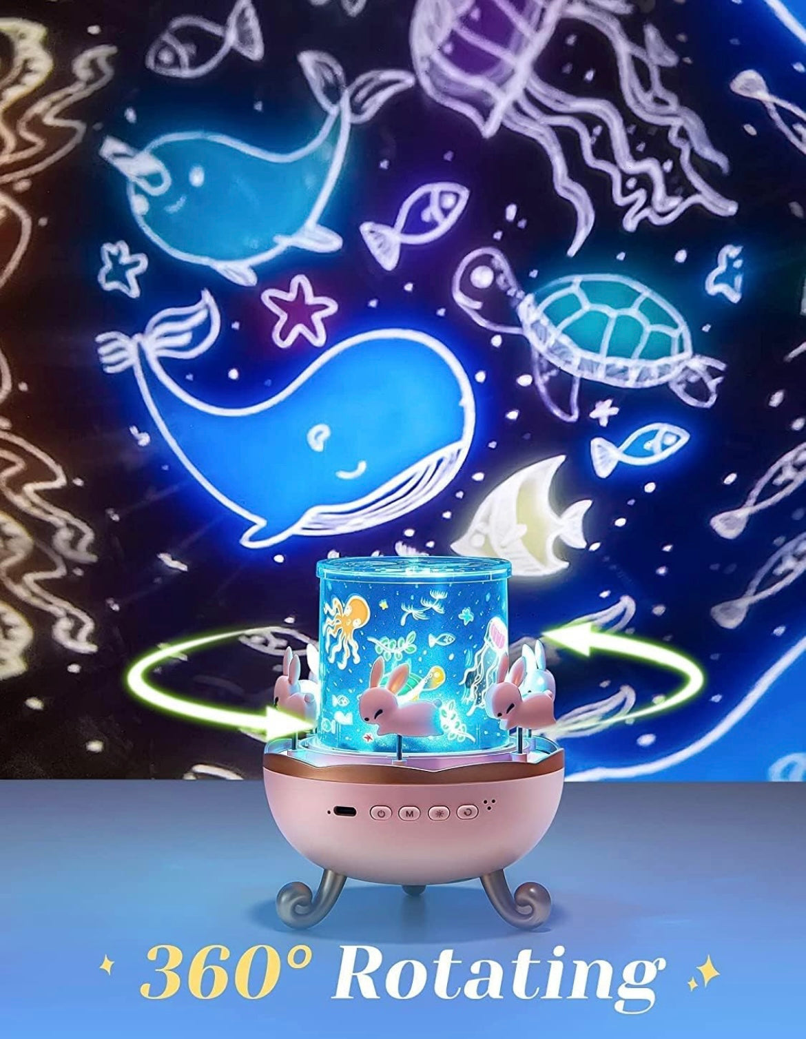 Zenlo™️ 360° Rotating Kids Night Light Projector