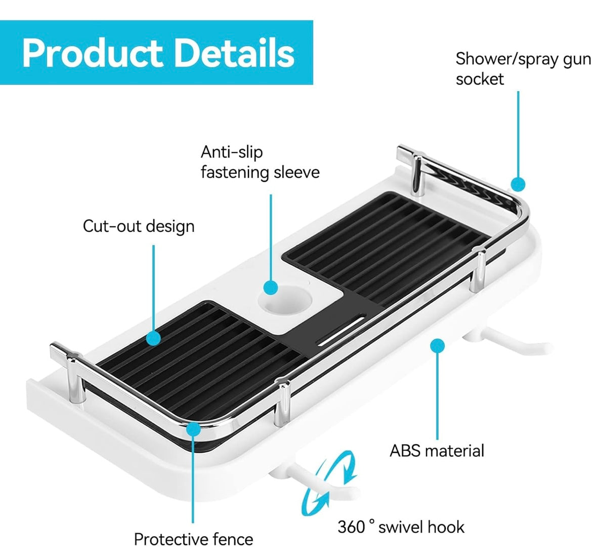 Zenlo™️ Smart Bathroom shower Rack