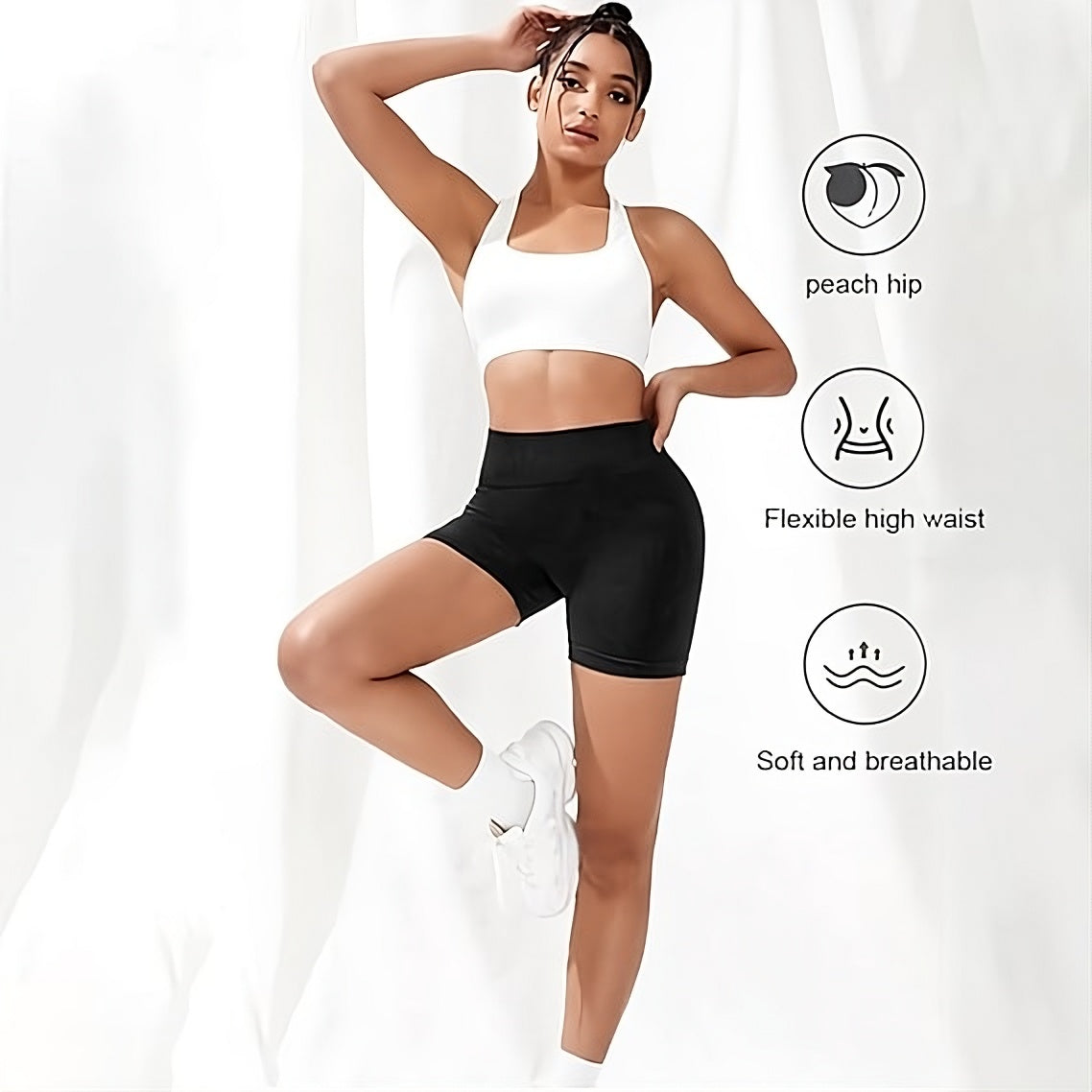 Zenlo™ SculptLift High-Stretch Butt & Hip Lifting Shorts (Free Size)