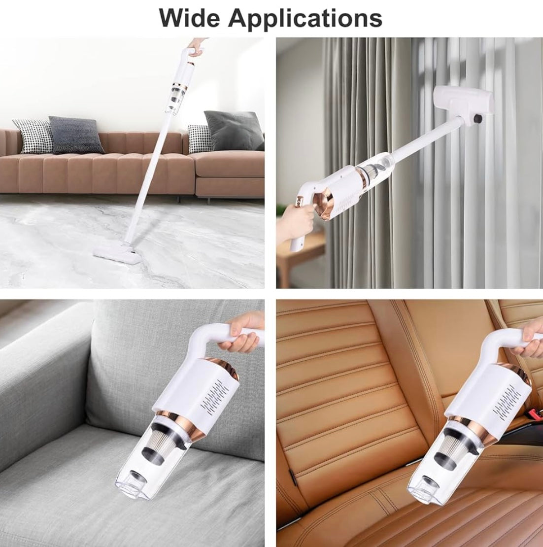 Zenlo™️ 4 in 1 Rechargeable Cordless Vacuum Cleaner