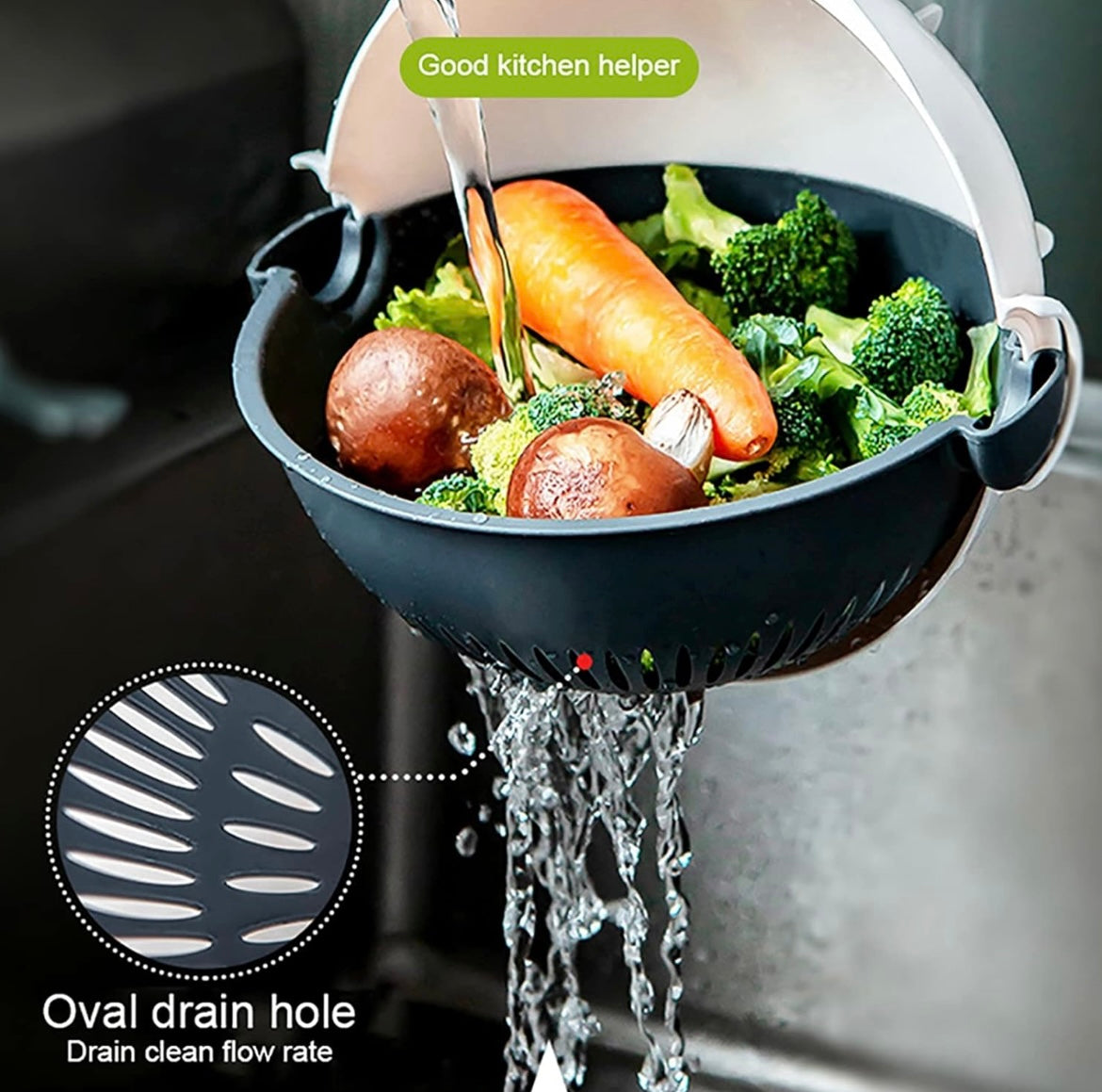 Zenlo™️ 9 In 1 Vegetable Cutter With Drain Basket