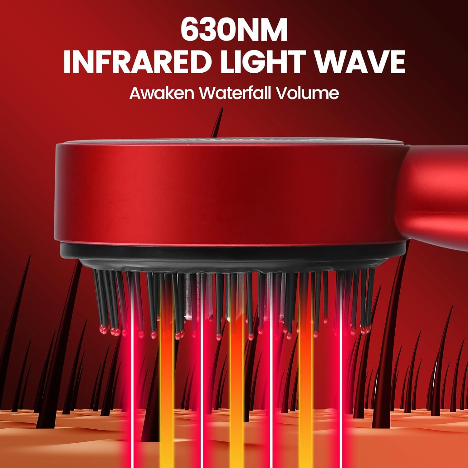 Zenlo™️ Electric Red Light Therapy Scalp Massager (Stimulates Hair Growth)