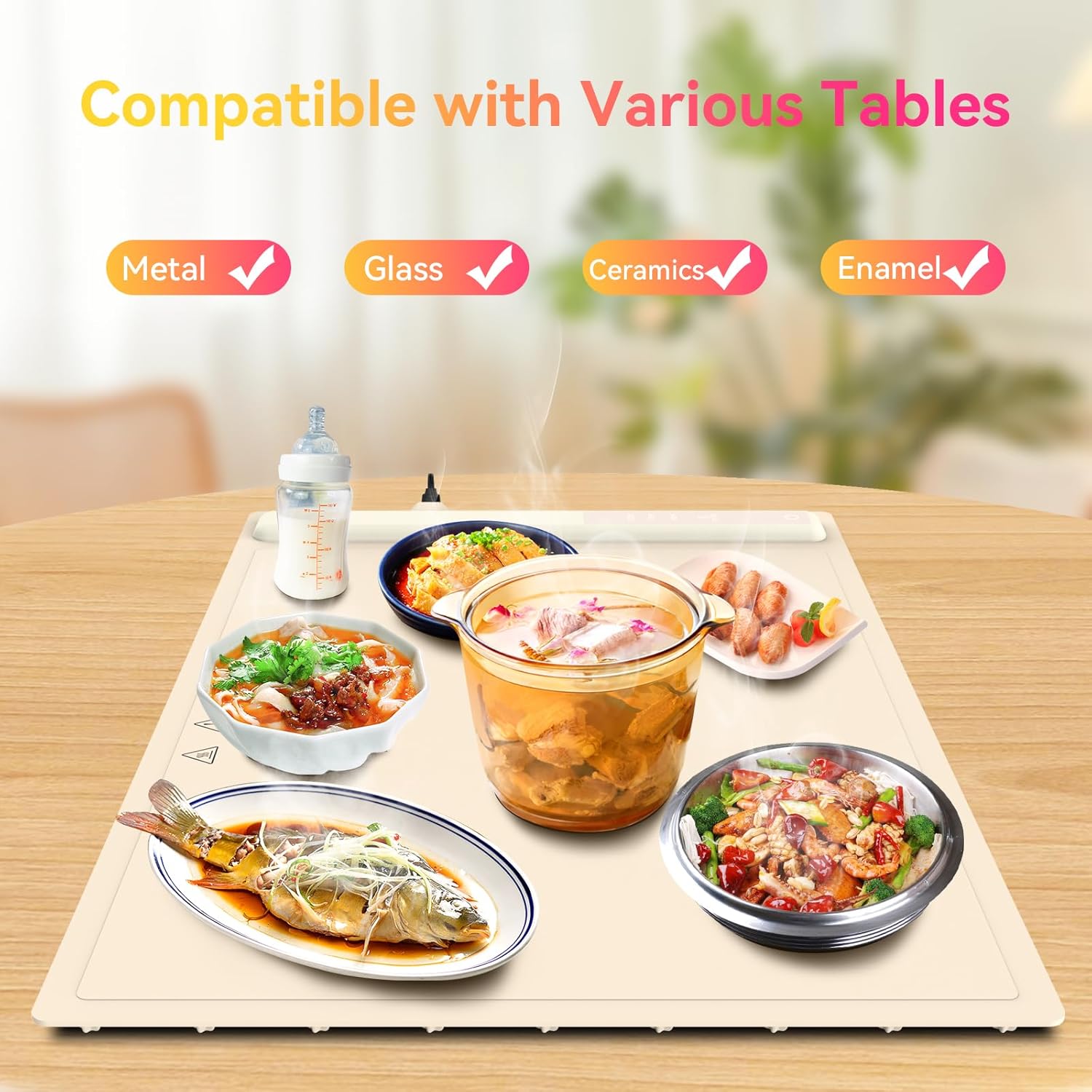 Zenlo™️ Fast Heating Silicone Food Warming Tray Mat