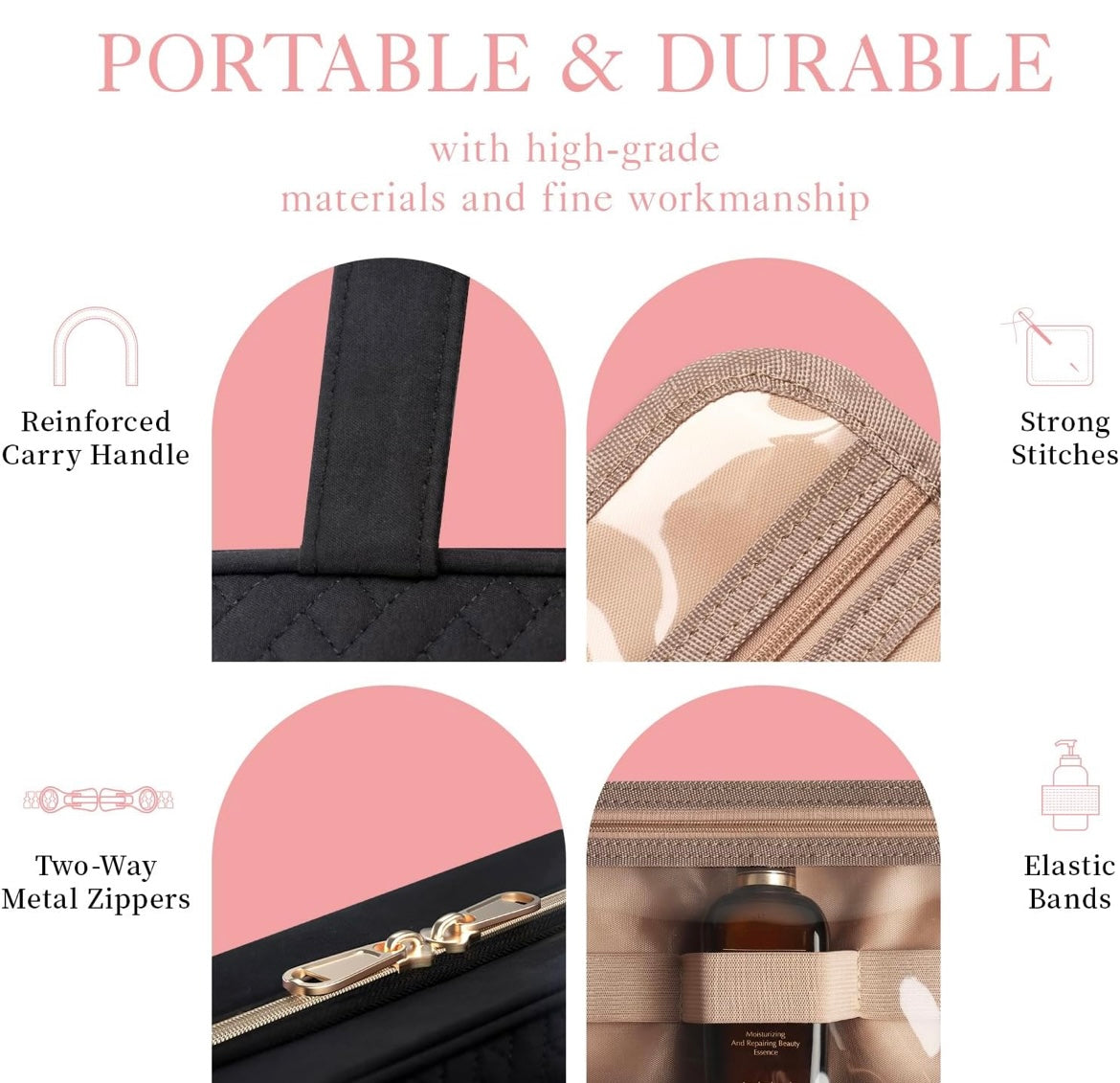 Zenlo™️ Travel Hanging Cosmetics & Makeup Bag (Water-Proof)