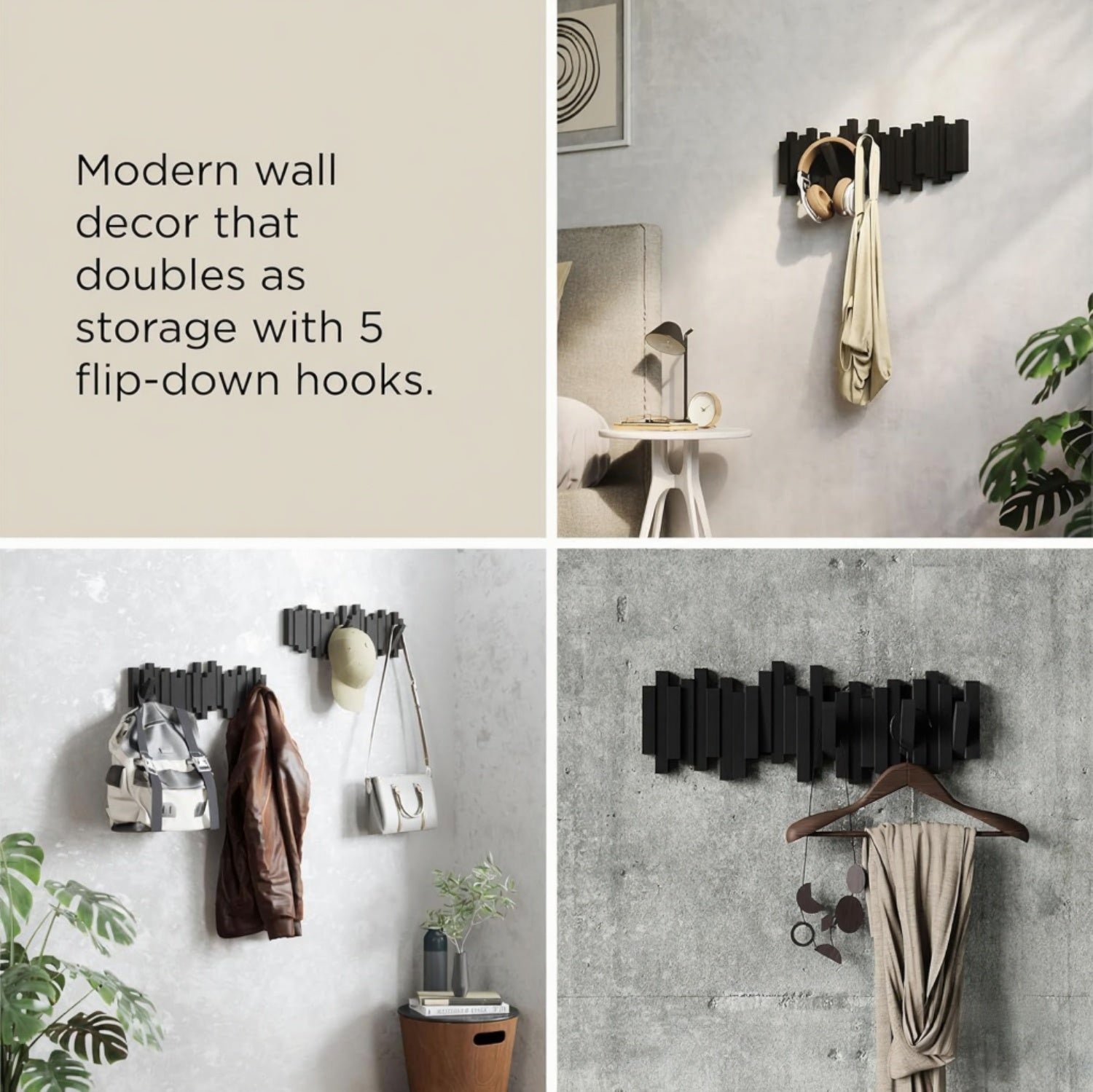 Zenlo™️ Wall Mounted Modern Hanging Hooks
