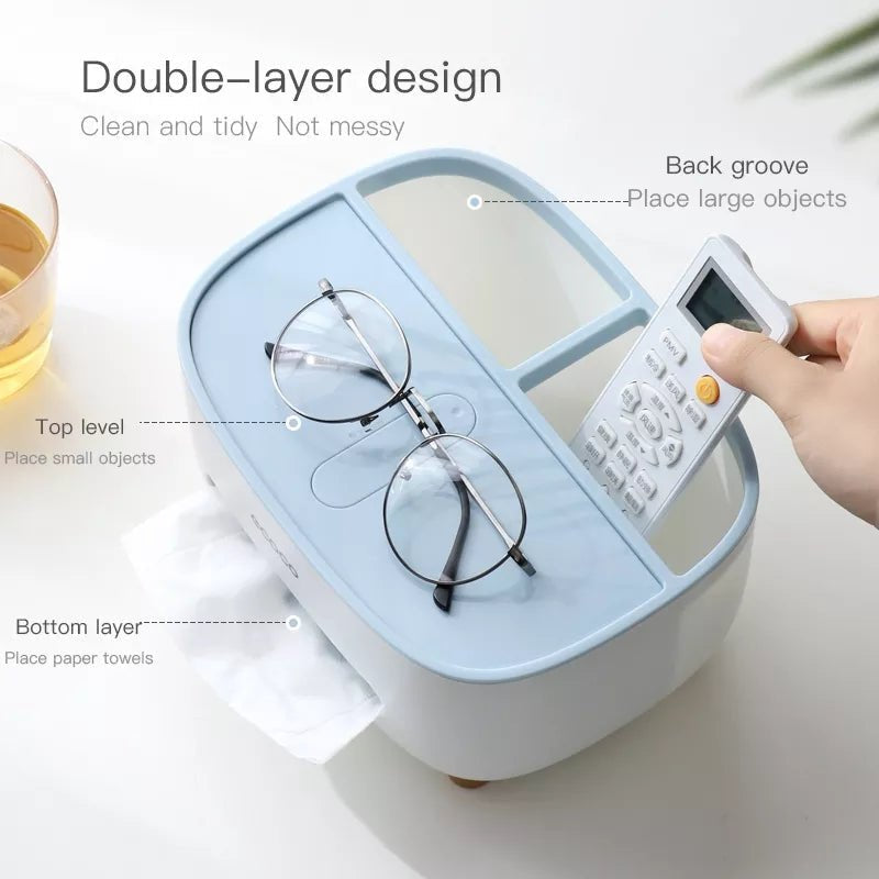 Zenlo™️ 3 in 1 Tissue Box + Storage + Phone Holder