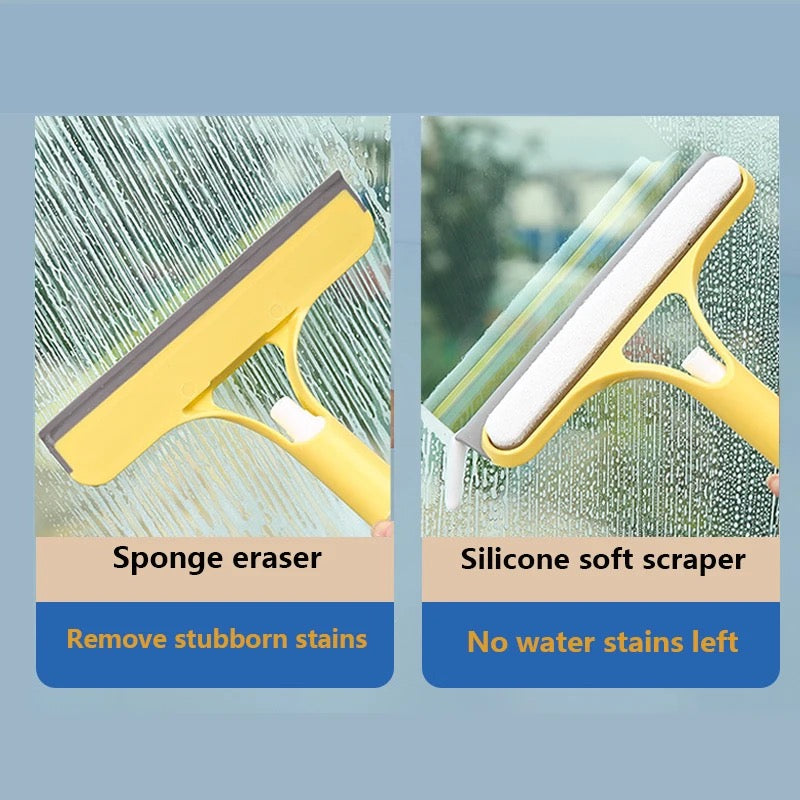 Zenlo™️ 3 in 1 Double Faced Glass & Window Cleaner With Spray Bottle