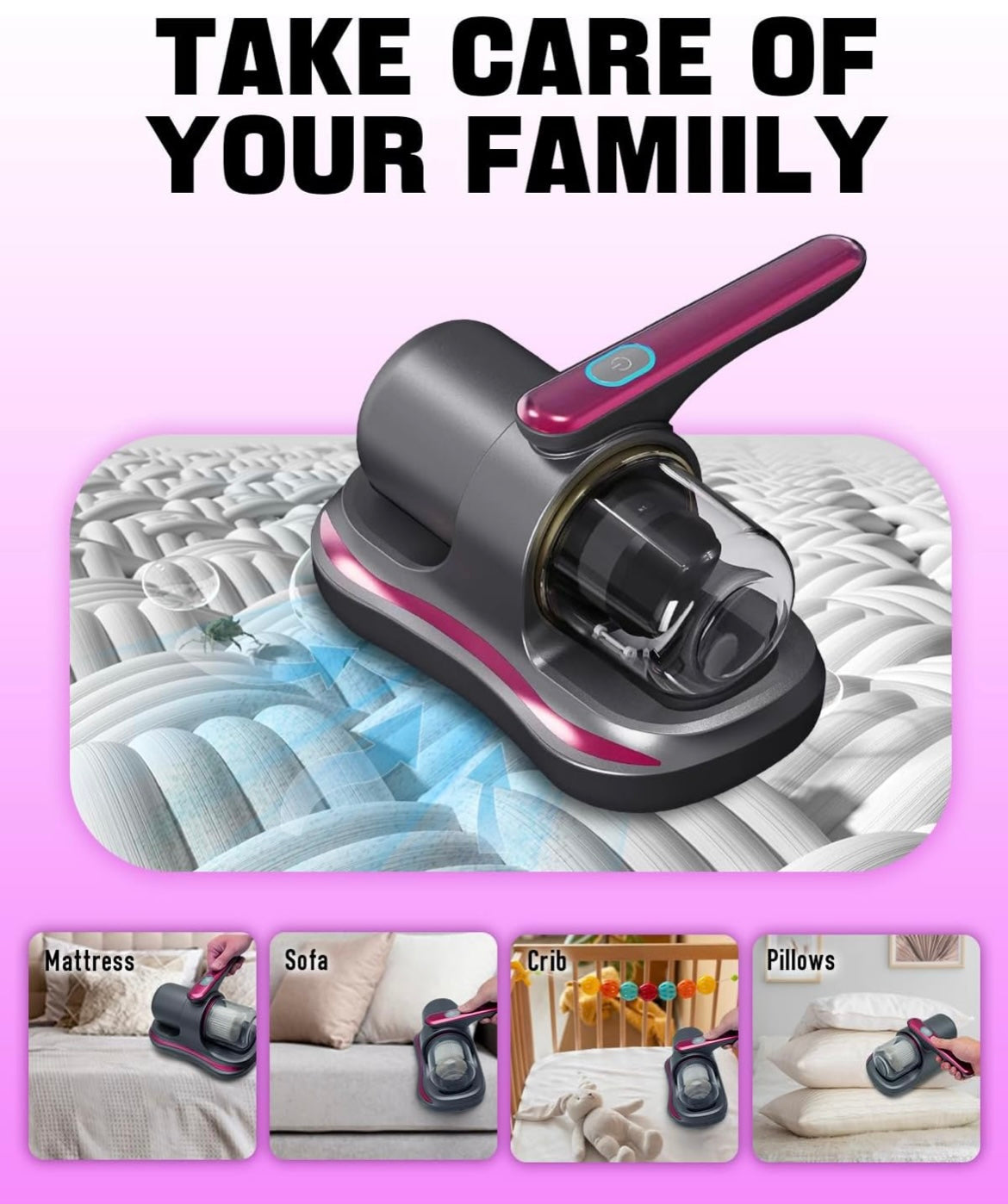 Zenlo™️ UV Sterilizing Mattress Vacuum Cleaner (With 6 Months Warranty)