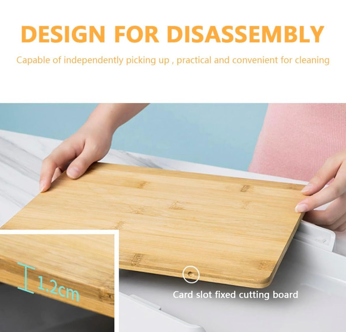 Zenlo™️ Bamboo Cutting Board With Slide Drawer