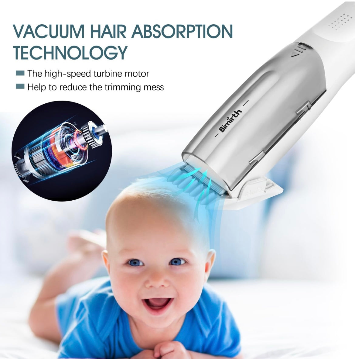 Zenlo™️ Baby Safe Vacuum Hair Trimmer