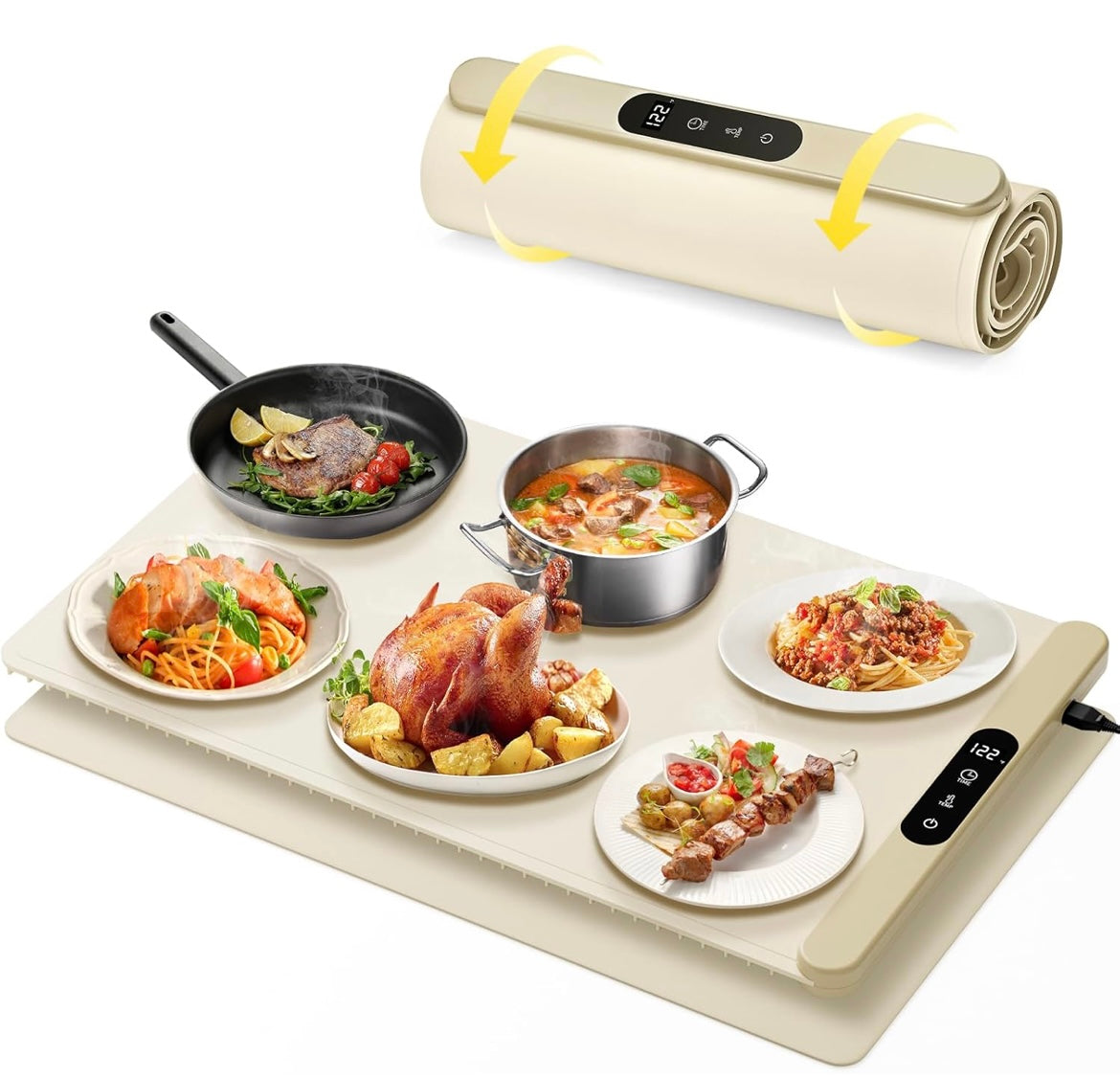 Zenlo™️ Fast Heating Silicone Food Warming Tray Mat