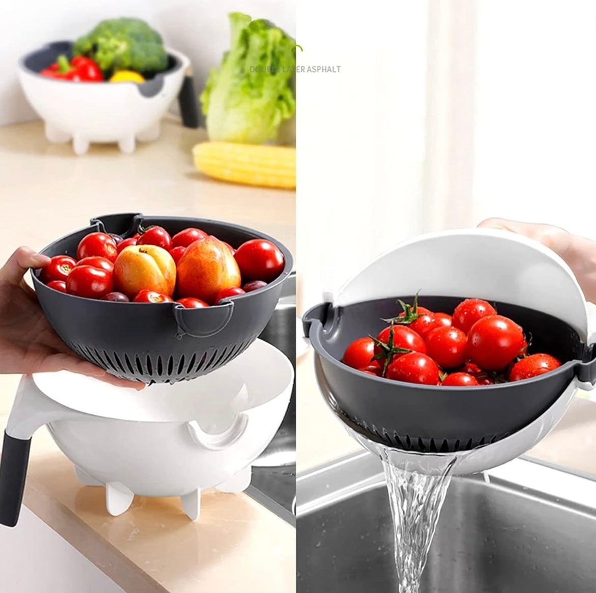 Zenlo™️ 9 In 1 Vegetable Cutter With Drain Basket