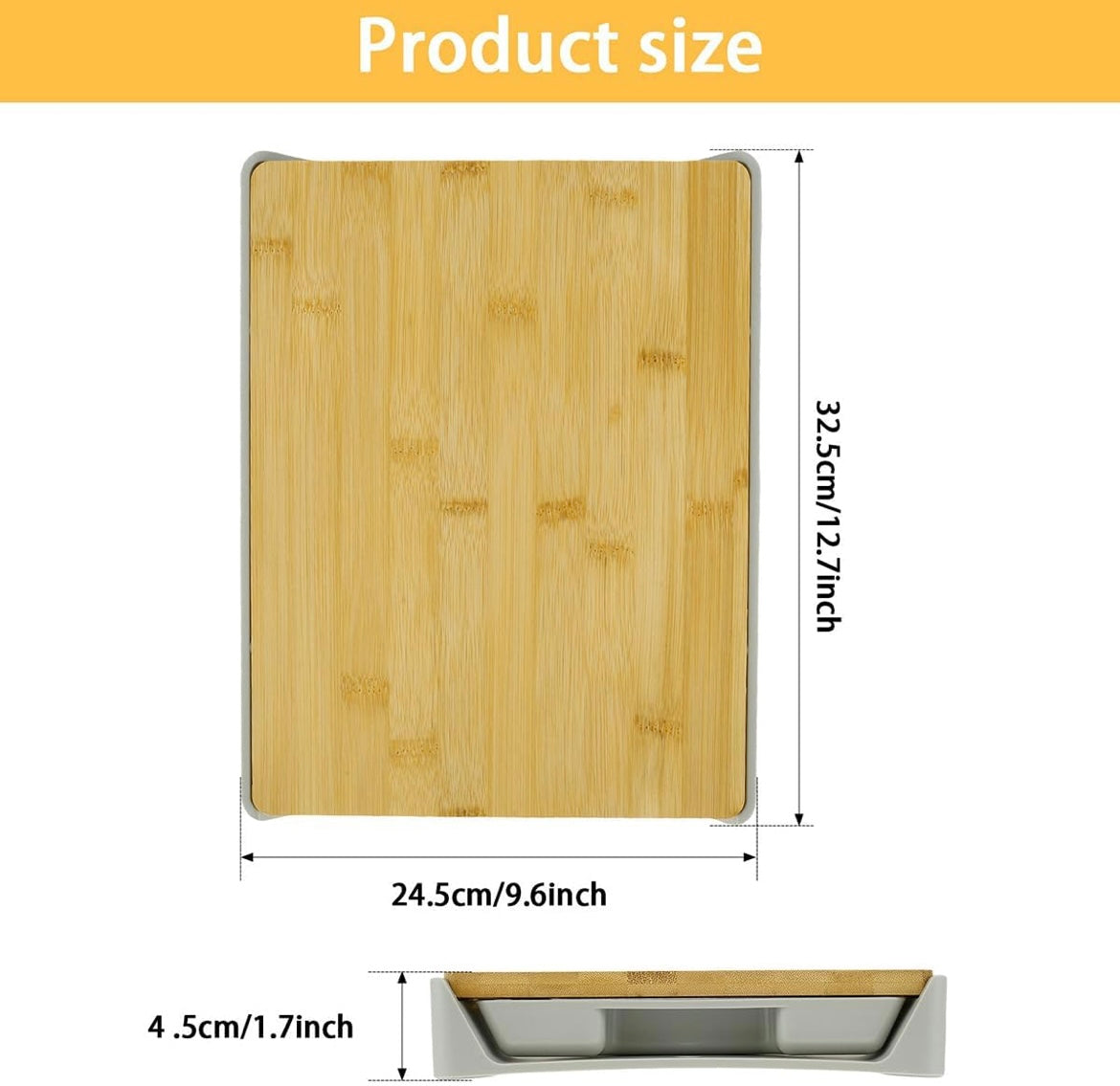 Zenlo™️ Bamboo Cutting Board With Slide Drawer