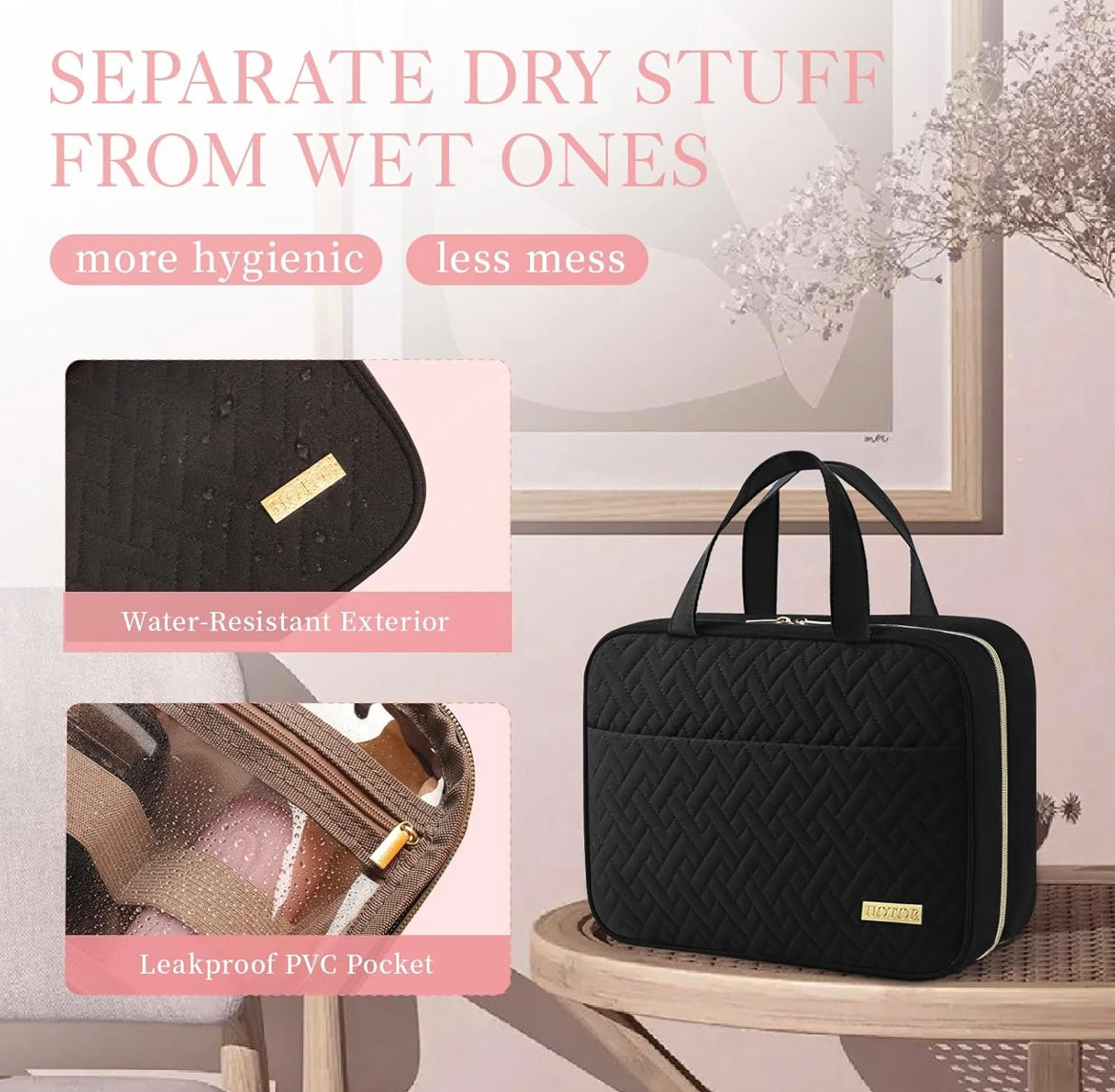Zenlo™️ Travel Hanging Cosmetics & Makeup Bag (Water-Proof)