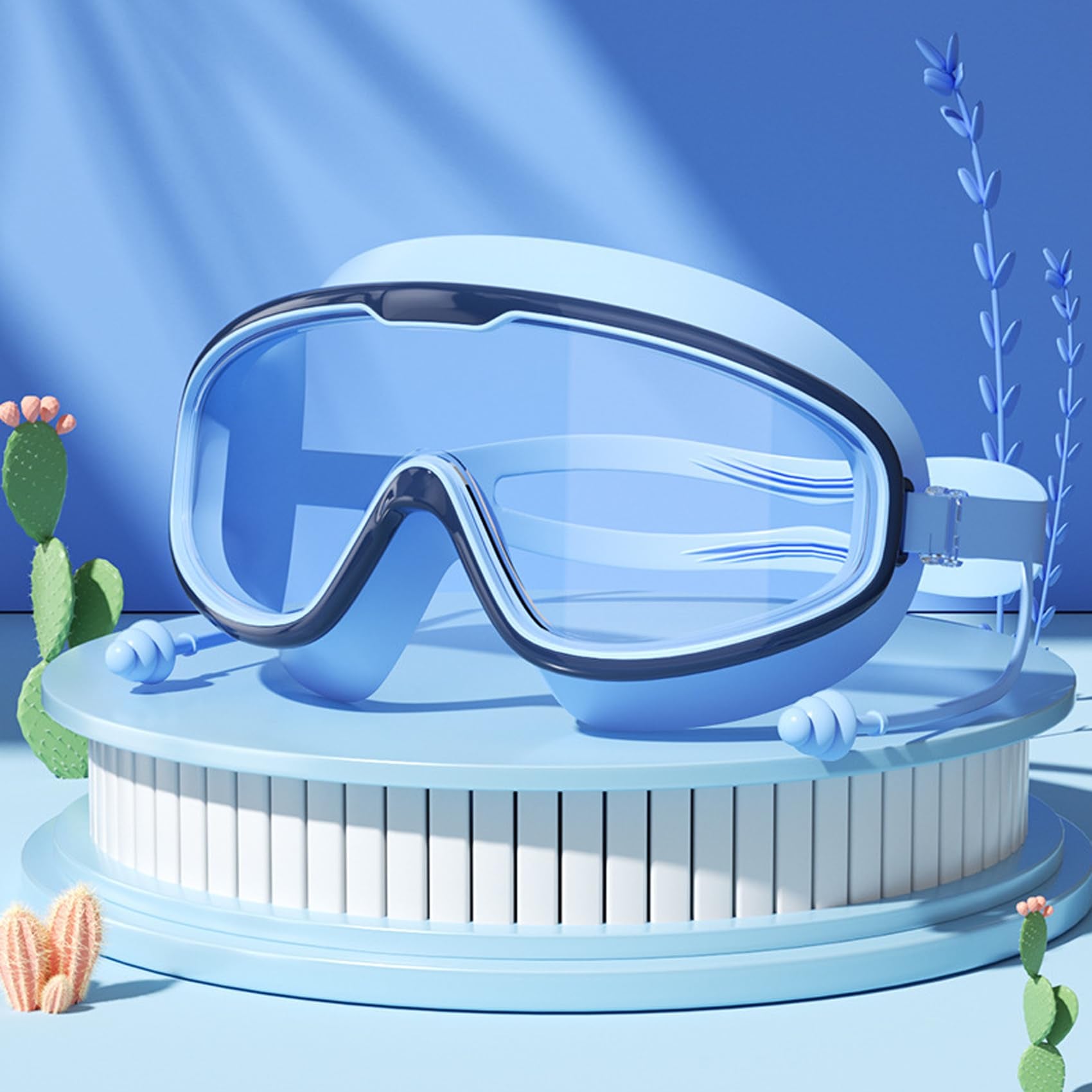 Zenlo™️ Kids Anti-Fog Swimming Goggles With Earplugs (3-15 Years)